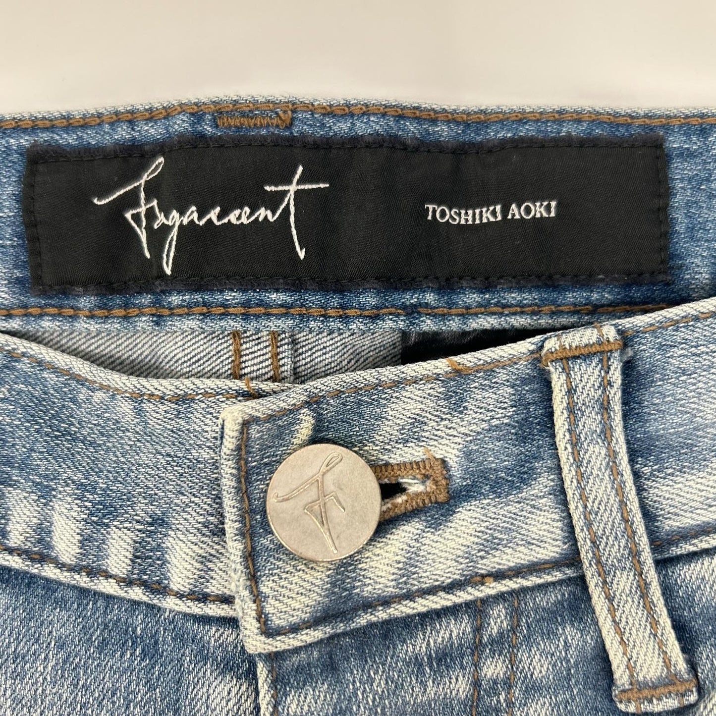 FAGASSENT AXCEL BLOW Damaged Skinny Pants Blue Size 26