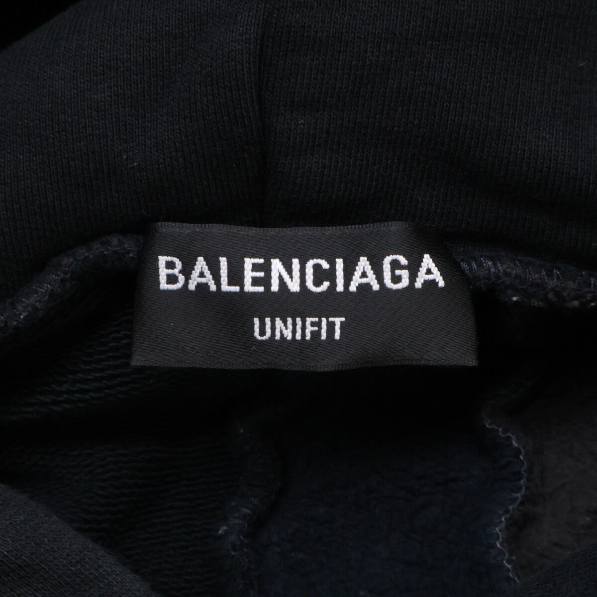 BALENCIAGA Aoyama Reconstructed Logo Hoodie Black Size M