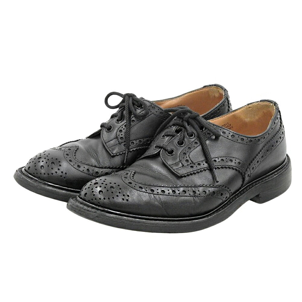 Tricker's BOURTON Wingtip Sneakers Black Size 7.5