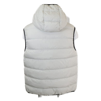 MONCLER VALMASQUE Hooded Down Vest Light Gray Size 3