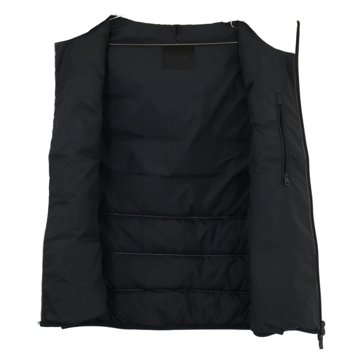 MONCLER VALMASQUE Hooded Down Vest Light Gray Size 3