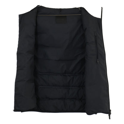 MONCLER VALMASQUE Hooded Down Vest Light Gray Size 3