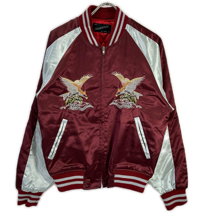 Hoshihime Wave Hawk Embroidered Jacket Red/White Size F