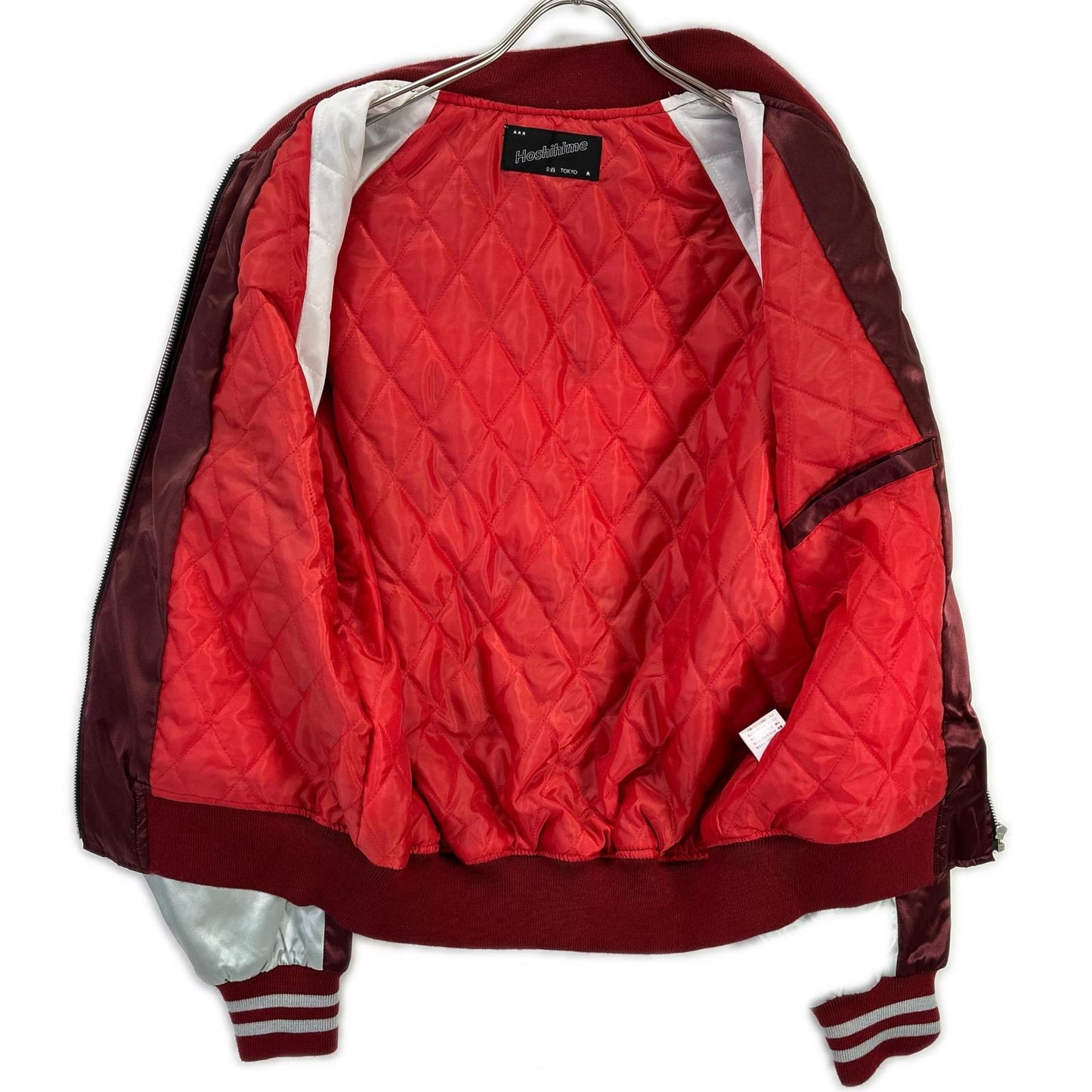 Hoshihime Wave Hawk Embroidered Jacket Red/White Size F