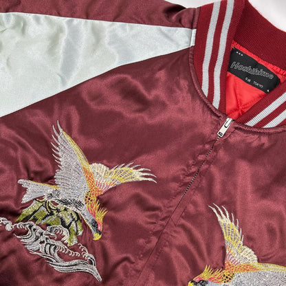 Hoshihime Wave Hawk Embroidered Jacket Red/White Size F