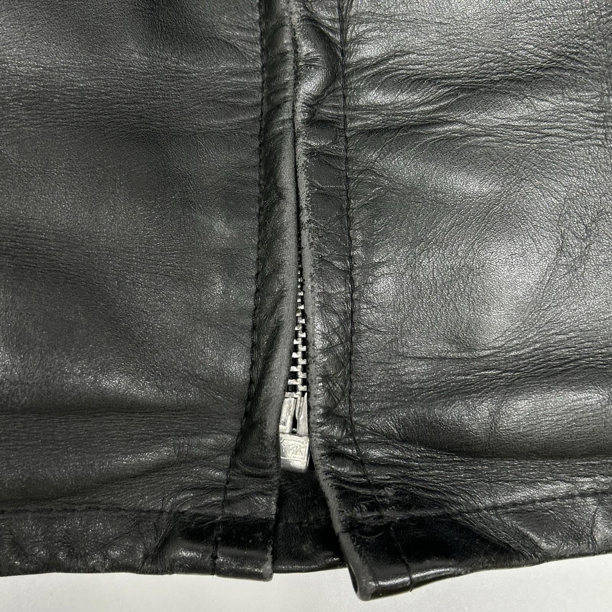 Schott 641 Fur Liner Single Rider Jacket Black Size 34