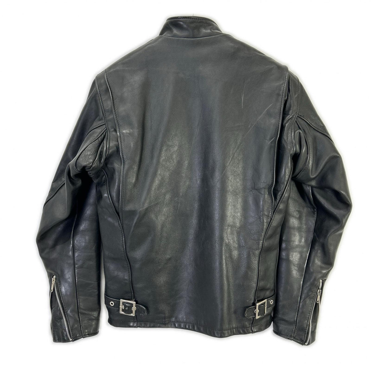 Schott 641 Fur Liner Single Rider Jacket Black Size 34