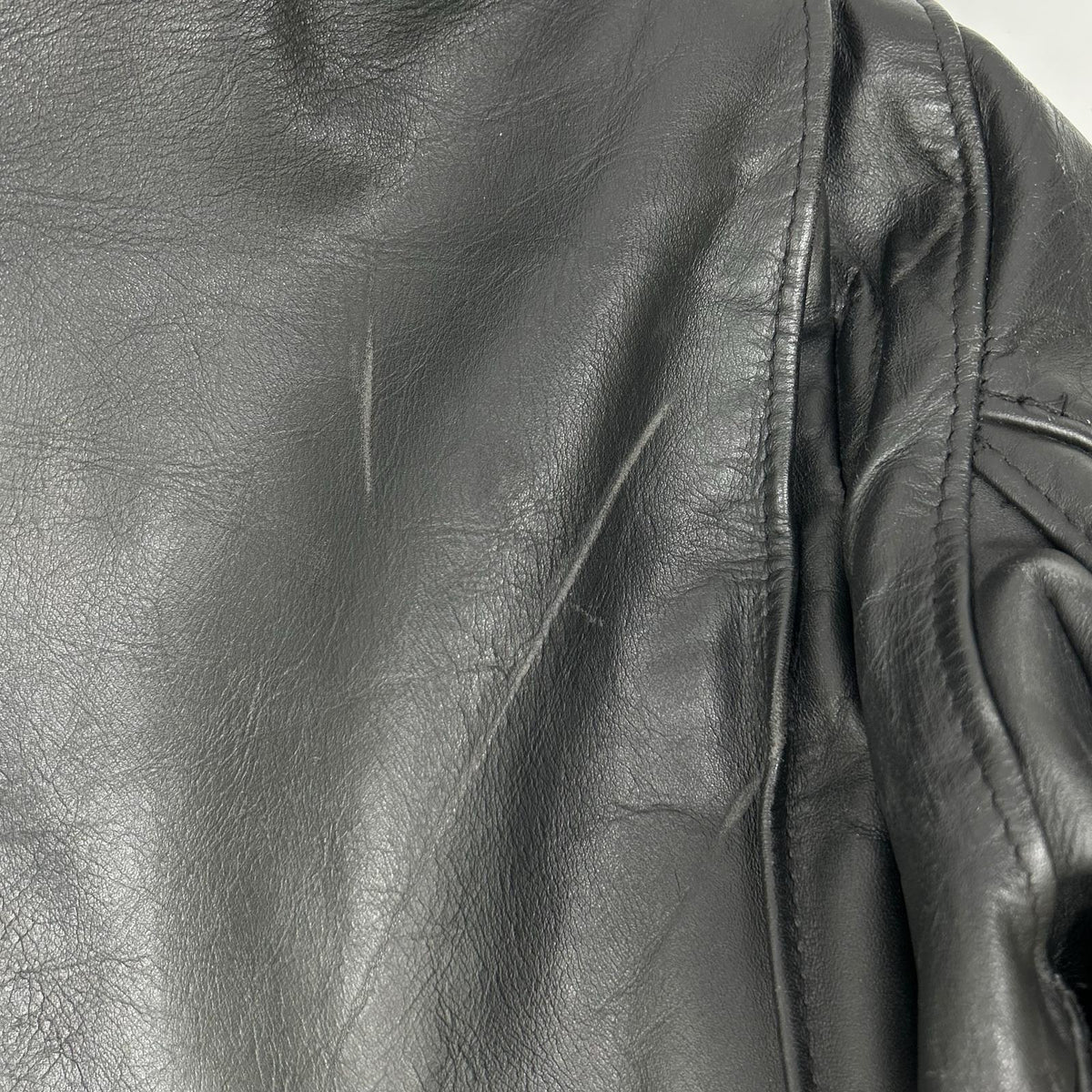 Schott 641 Fur Liner Single Rider Jacket Black Size 34