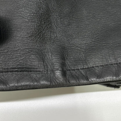 Schott 641 Fur Liner Single Rider Jacket Black Size 34