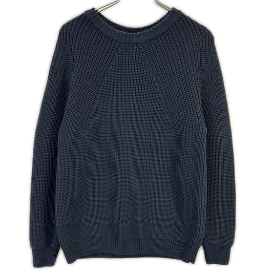 BATONER 23FW Signature Crewneck Knit Sweater Navy Size 1