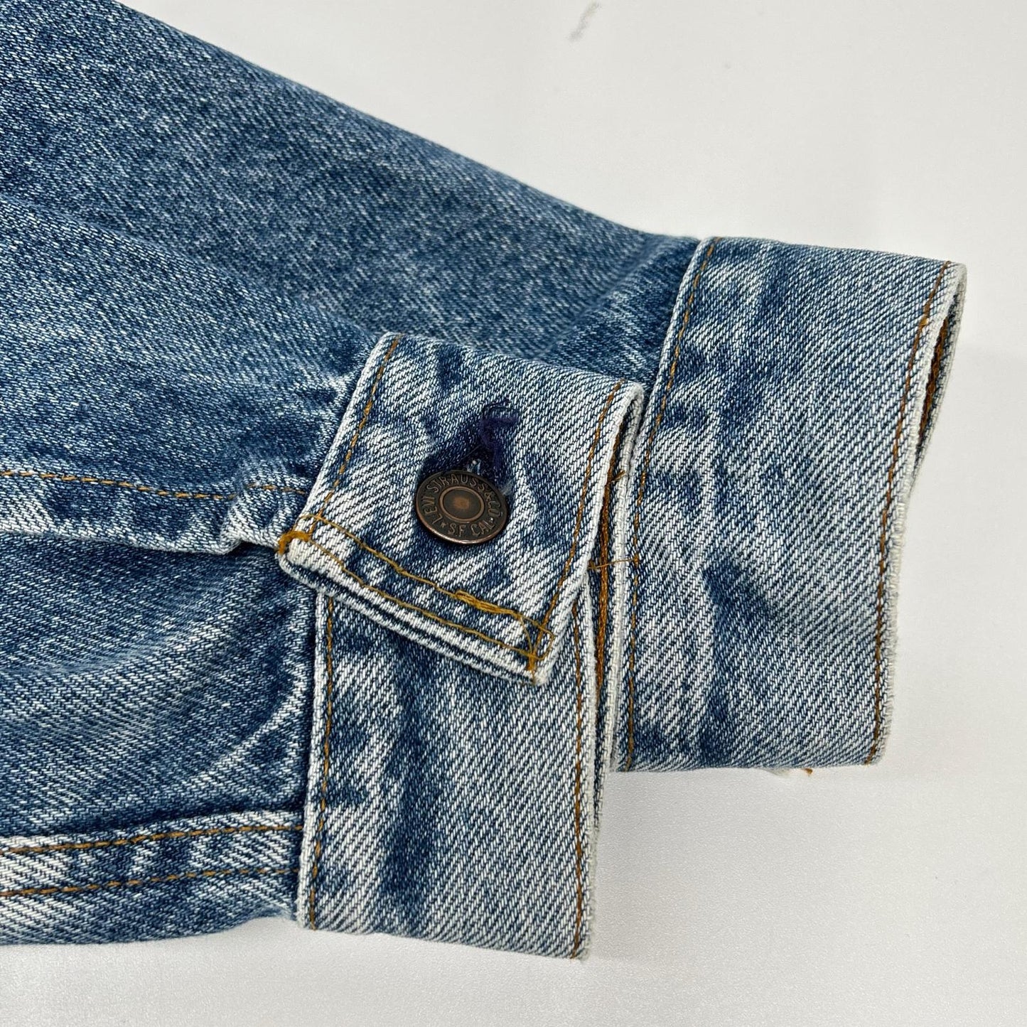 LEVI'S 80s 70505-0216 4th USA Denim Trucker Jacket Size 36