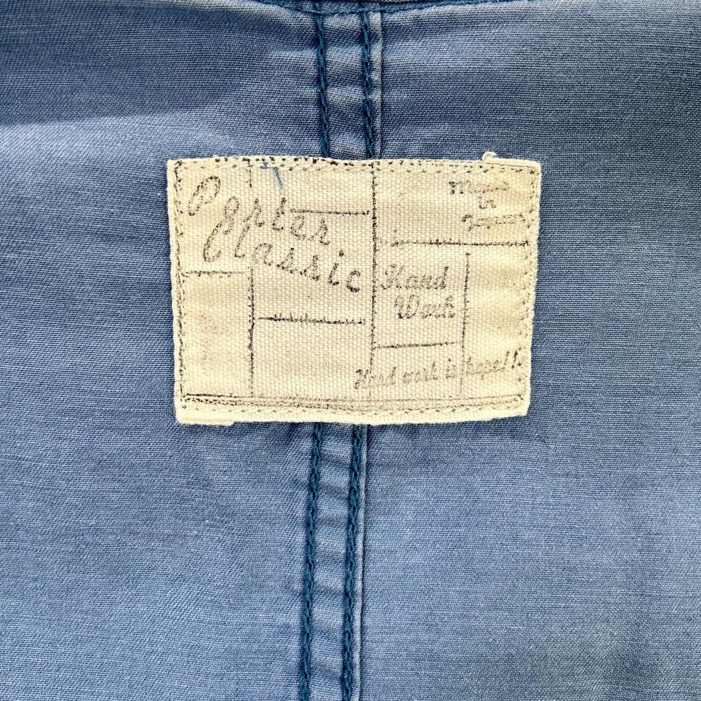 Porter Classic Blue 8B Shirt Jacket Size X