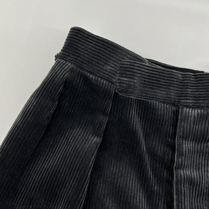 FUMIYA HIRANO 23AW Gray Corduroy Side Belt Slacks Size 36