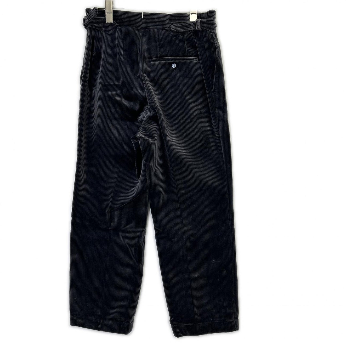 FUMIYA HIRANO 23AW Gray Corduroy Side Belt Slacks Size 36