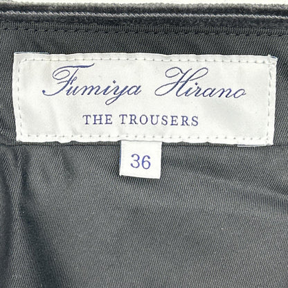 FUMIYA HIRANO 23AW Gray Corduroy Side Belt Slacks Size 36