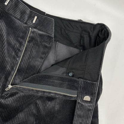FUMIYA HIRANO 23AW Gray Corduroy Side Belt Slacks Size 36