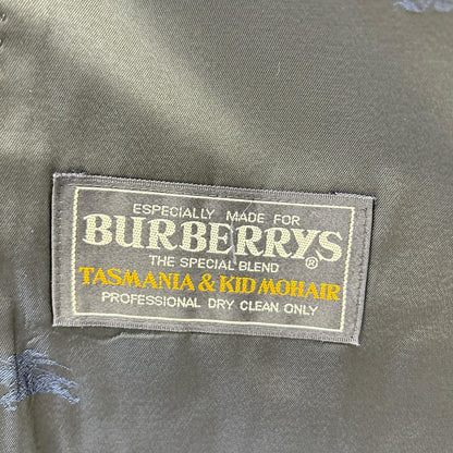 Burberry's Navy Gold Button Wool Tailored Blazer