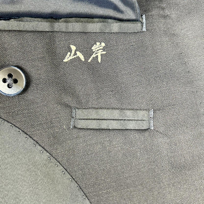 Burberry's Navy Gold Button Wool Tailored Blazer