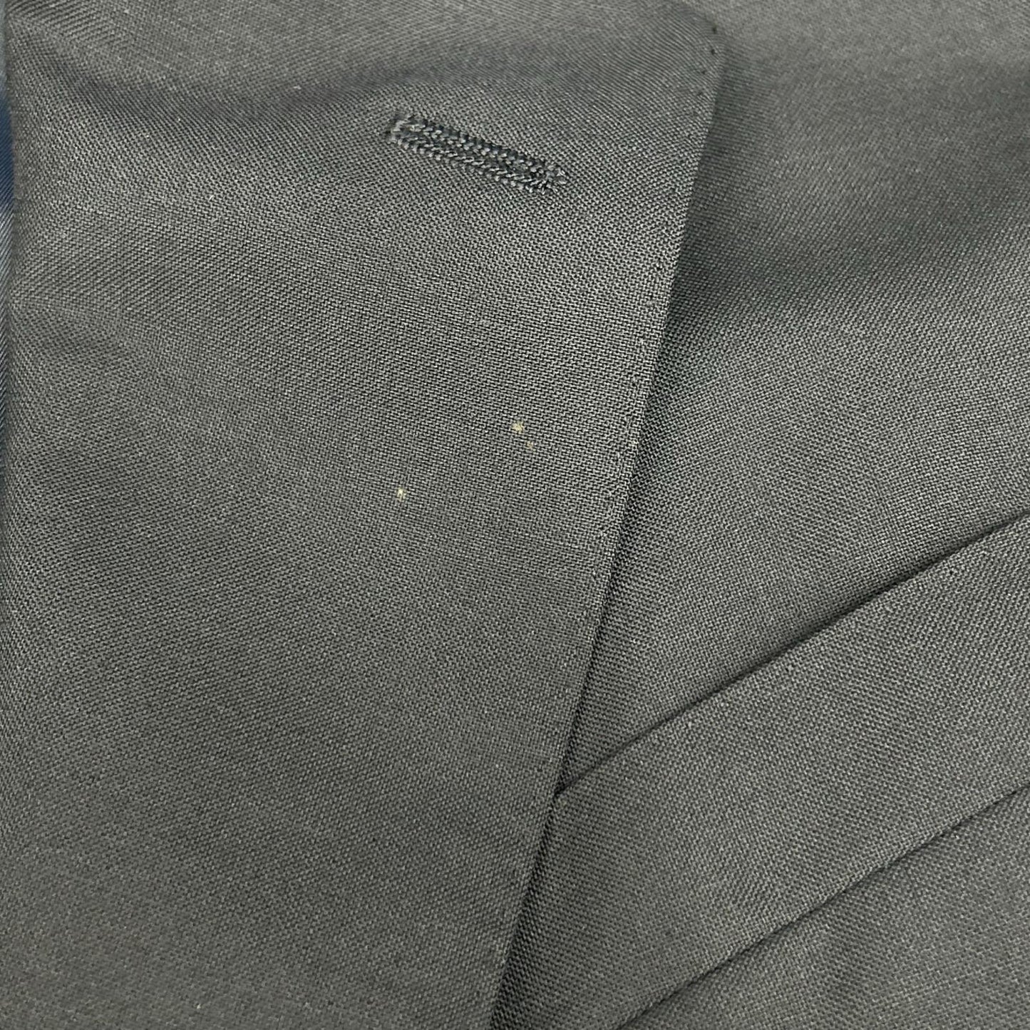 Burberry's Navy Gold Button Wool Tailored Blazer