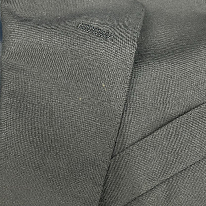 Burberry's Navy Gold Button Wool Tailored Blazer