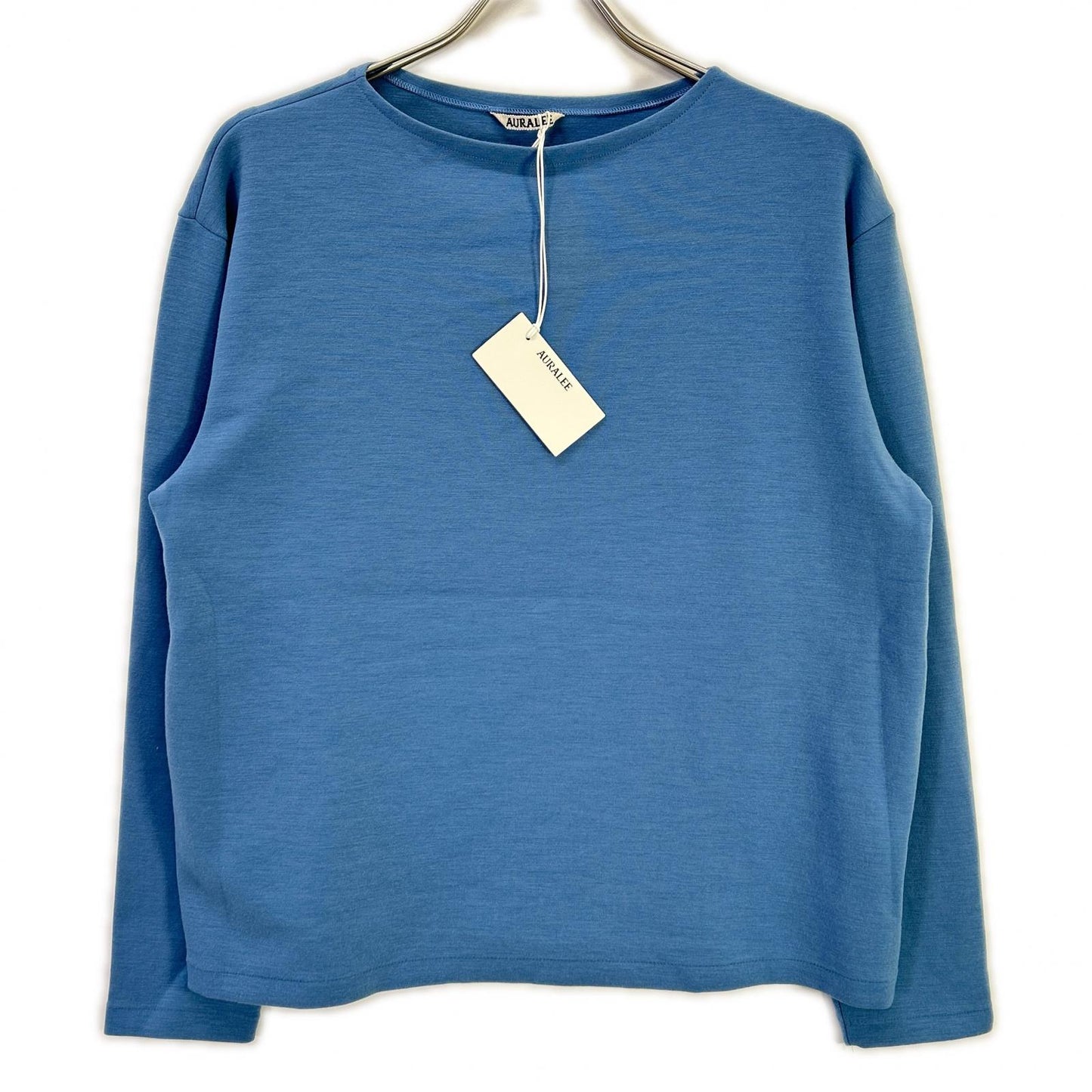AURALEE A26SP01VD Double Jersey Boat Neck Pullover Size 3