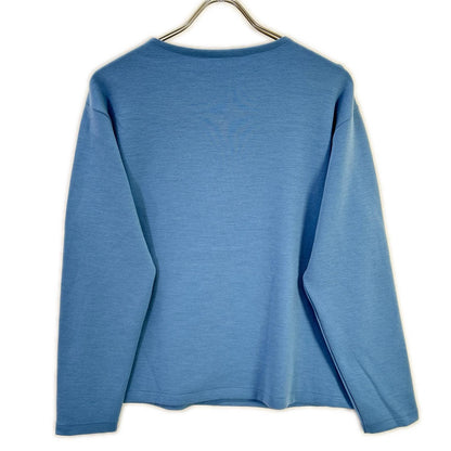 AURALEE A26SP01VD Double Jersey Boat Neck Pullover Size 3