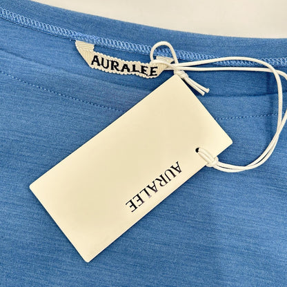 AURALEE A26SP01VD Double Jersey Boat Neck Pullover Size 3