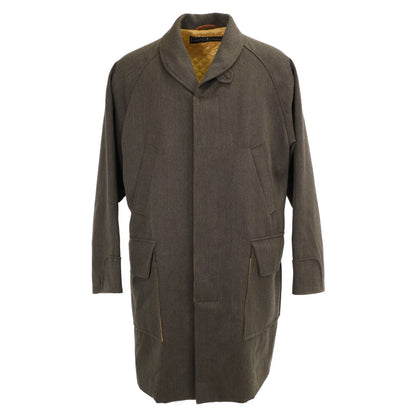 ARNYS Quilted Lining Cashmere Blend Balmacaan Coat Size 48