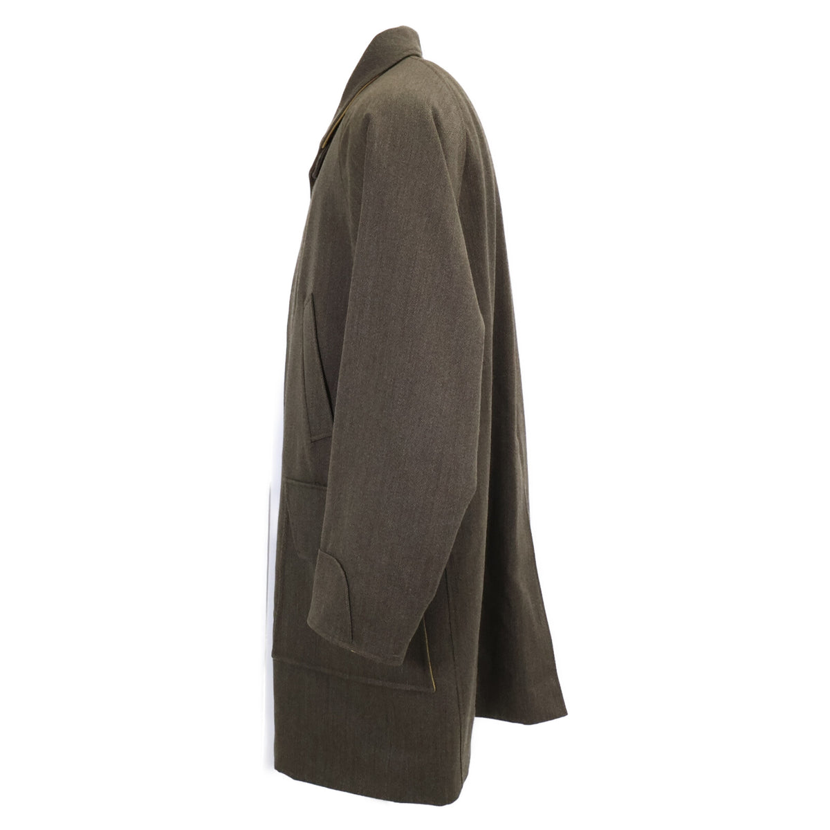 ARNYS Quilted Lining Cashmere Blend Balmacaan Coat Size 48