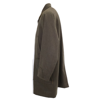 ARNYS Quilted Lining Cashmere Blend Balmacaan Coat Size 48