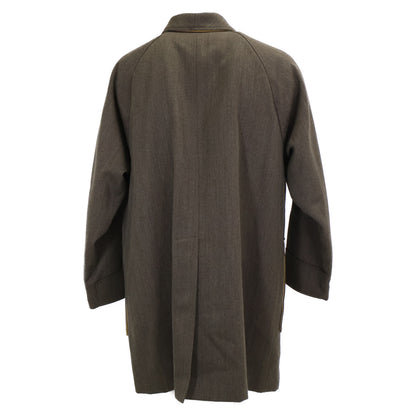ARNYS Quilted Lining Cashmere Blend Balmacaan Coat Size 48