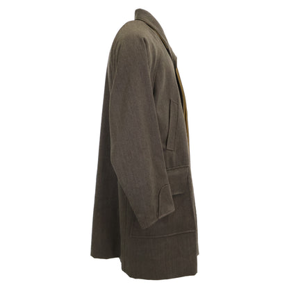ARNYS Quilted Lining Cashmere Blend Balmacaan Coat Size 48