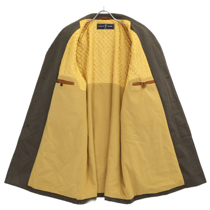 ARNYS Quilted Lining Cashmere Blend Balmacaan Coat Size 48