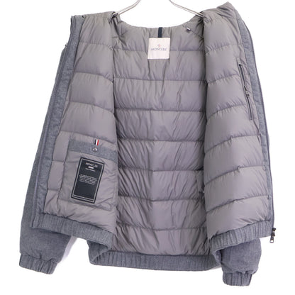 MONCLER TORRANI '24 Cashmere Blend Hooded Jacket Gray Size 4