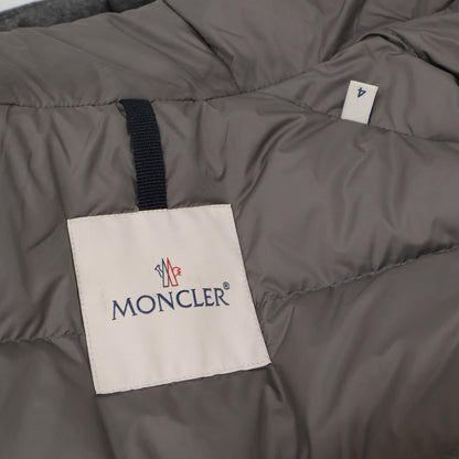 MONCLER TORRANI '24 Cashmere Blend Hooded Jacket Gray Size 4