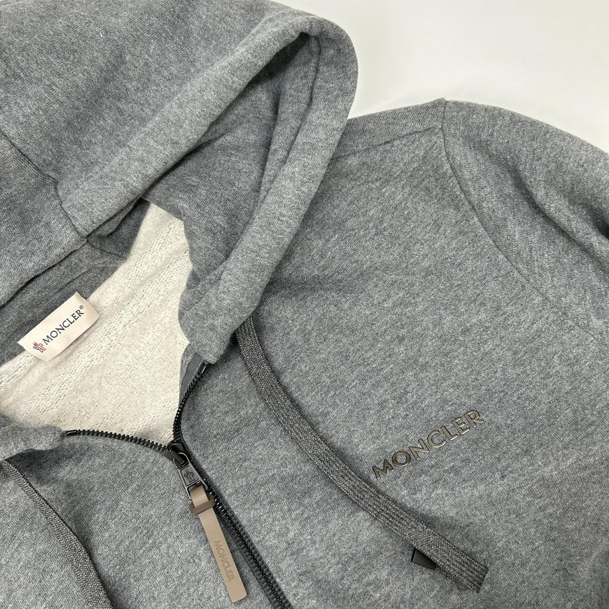 MONCLER FELPA APERTA CON CAPPUCCIO Zip-Up Hoodie Size L