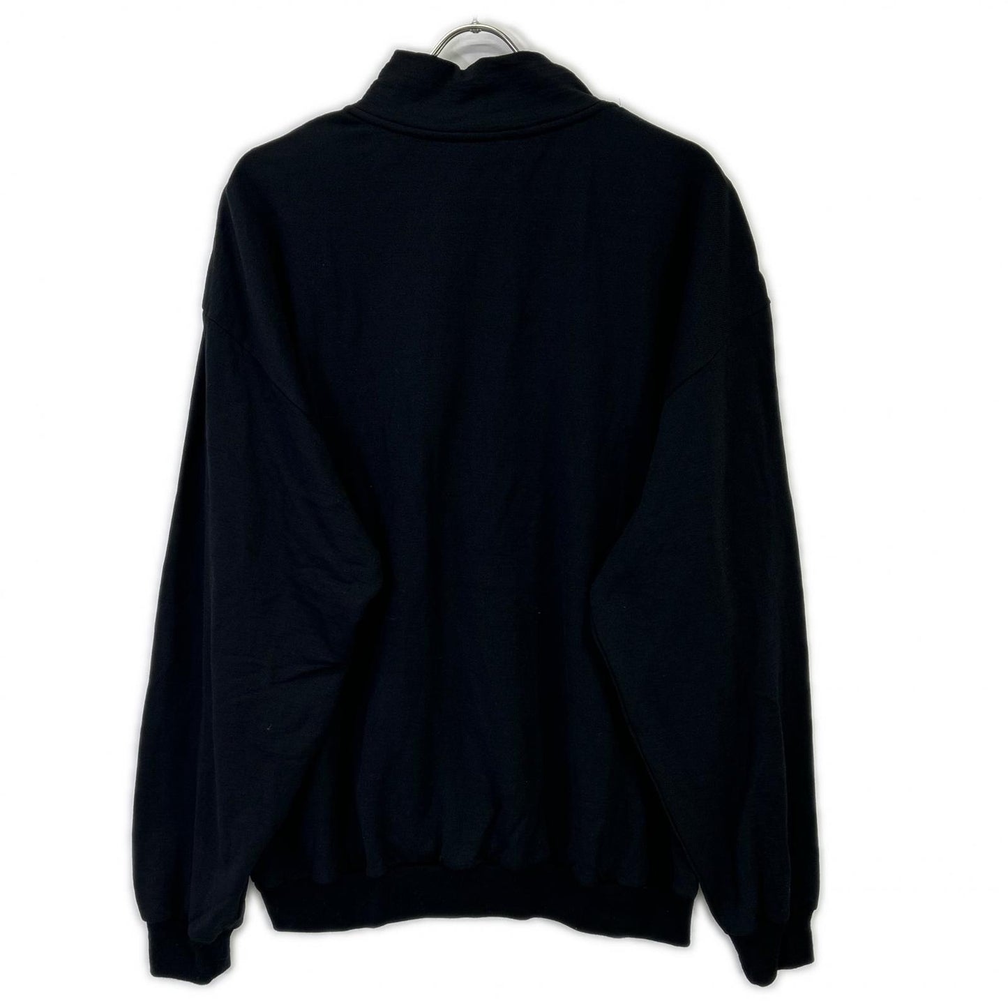 AURALEE A25AP01WU Black Light Wool Half Zip Sweat Size 5