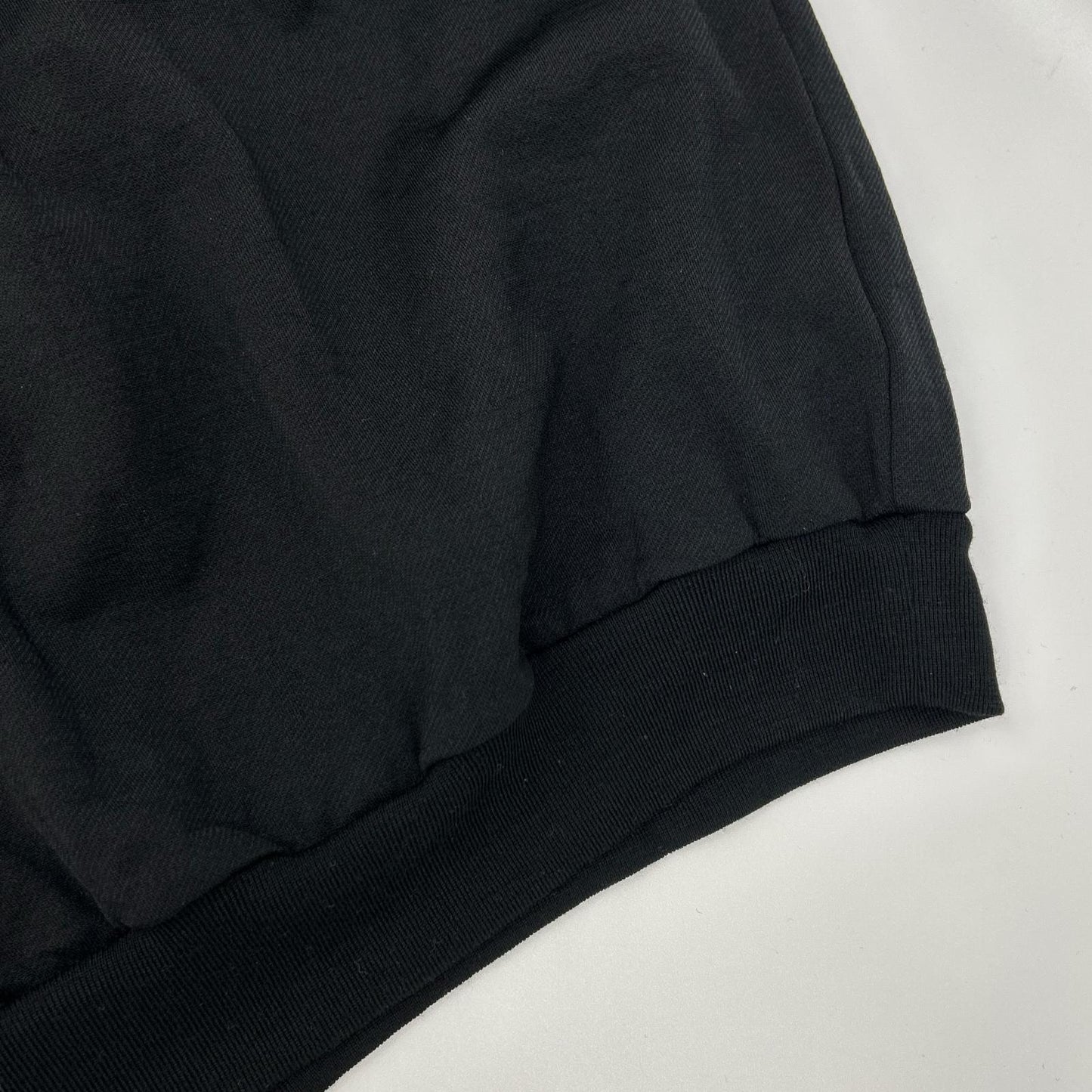 AURALEE A25AP01WU Black Light Wool Half Zip Sweat Size 5