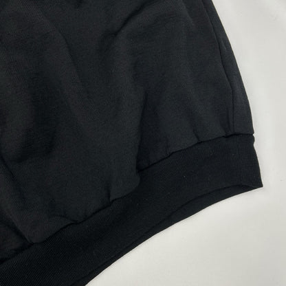 AURALEE A25AP01WU Black Light Wool Half Zip Sweat Size 5