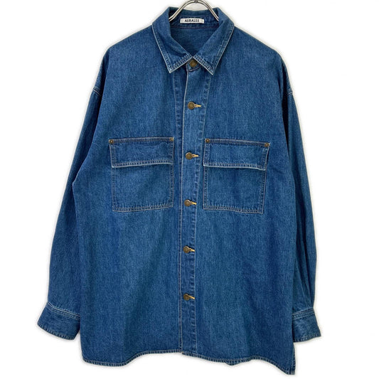 AURALEE 25SS Indigo Selvedge Light Oz Denim Size 4