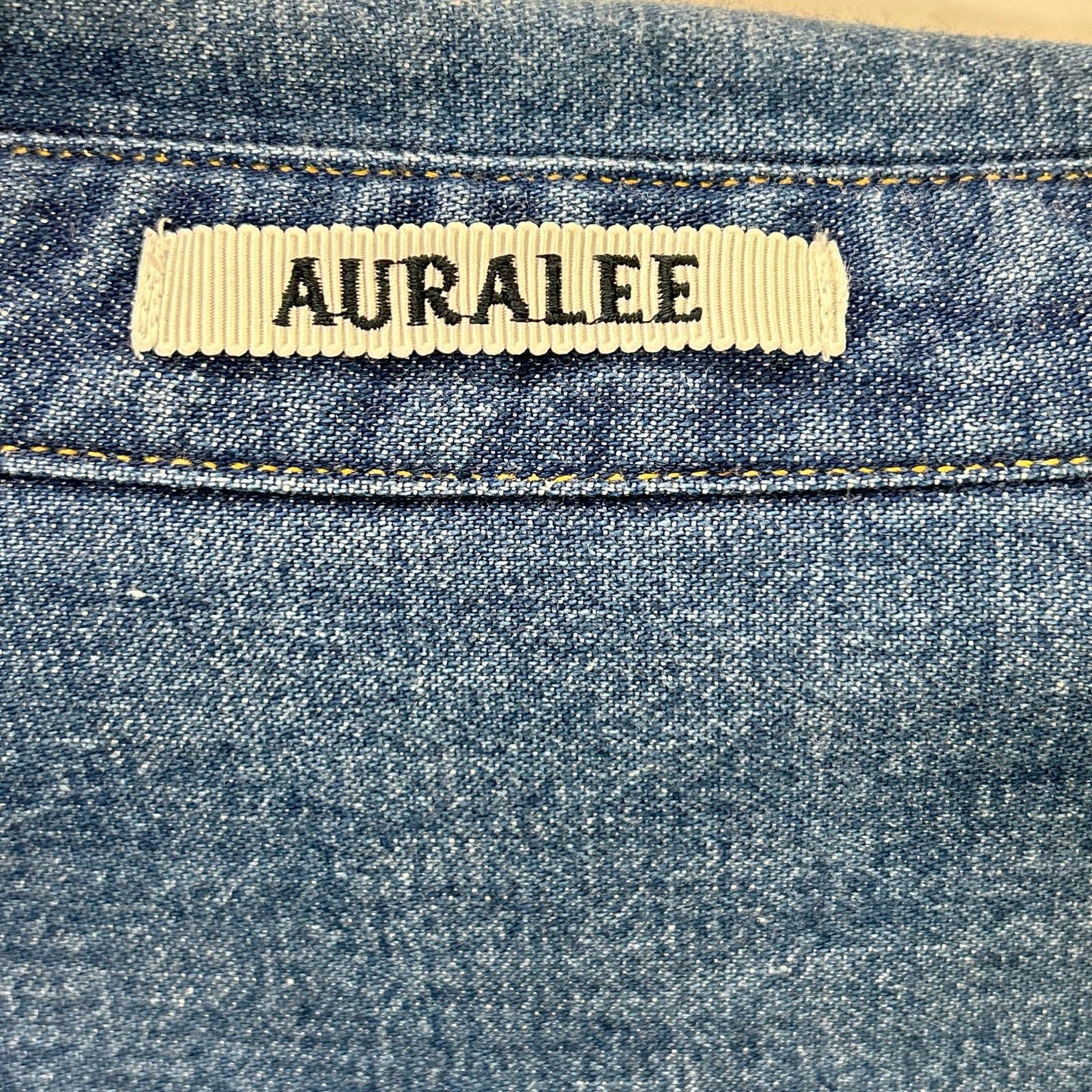 AURALEE 25SS Indigo Selvedge Light Oz Denim Size 4