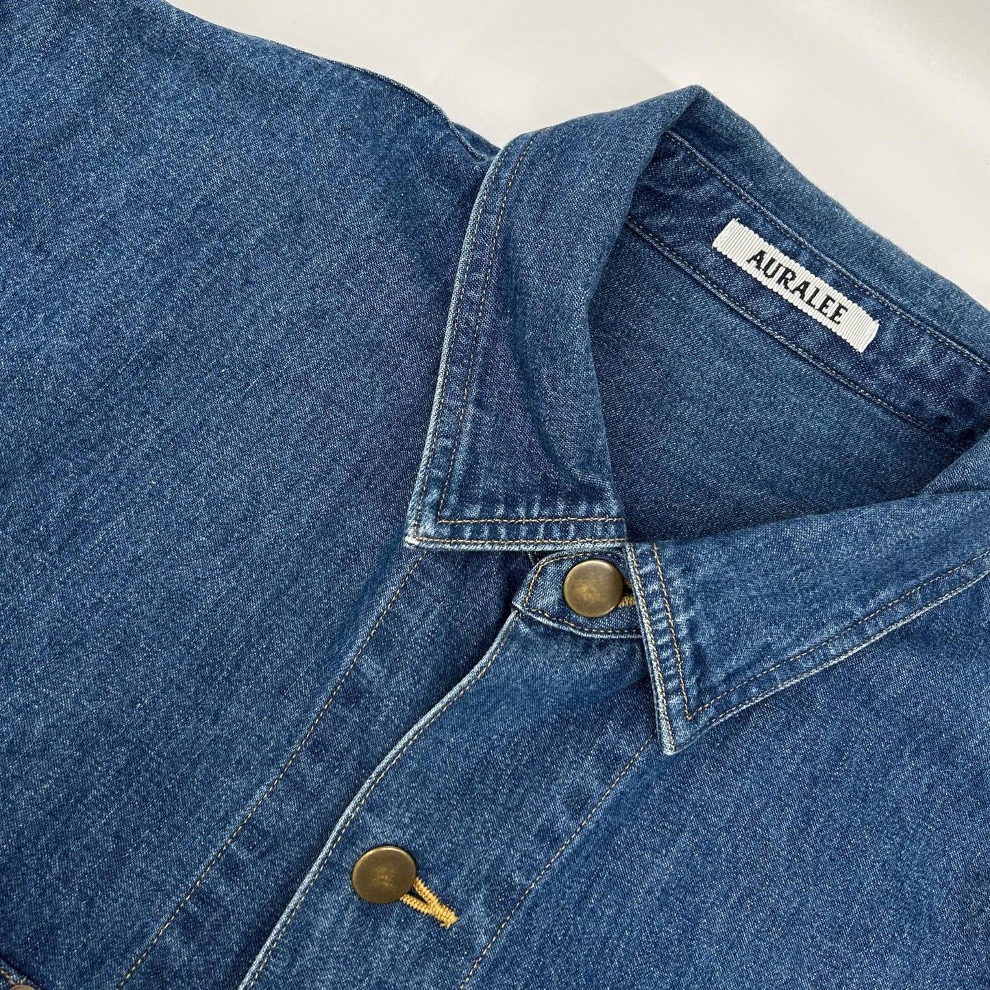 AURALEE 25SS Indigo Selvedge Light Oz Denim Size 4