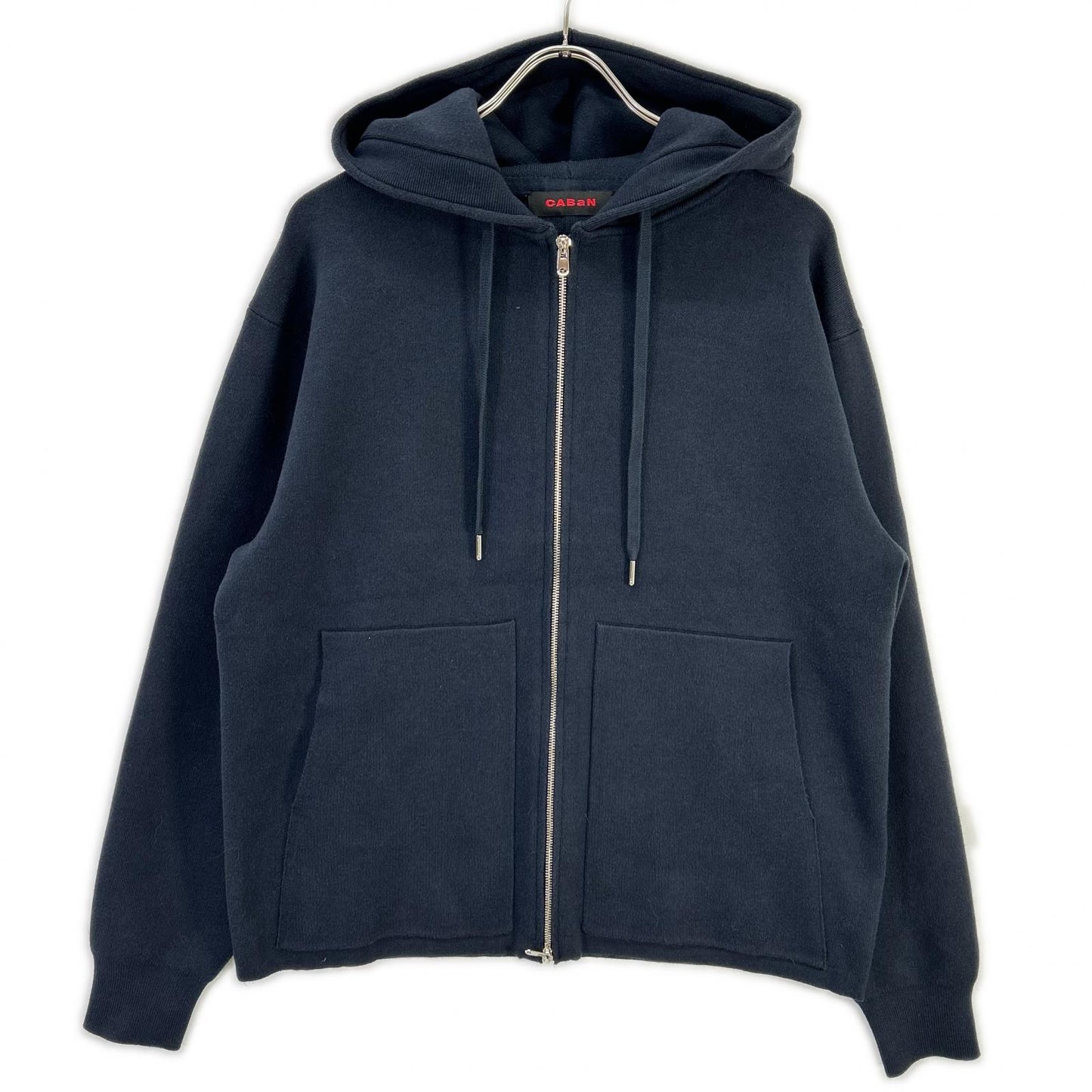 CABaN Cotton Cashmere Zip Hoodie Navy Size M