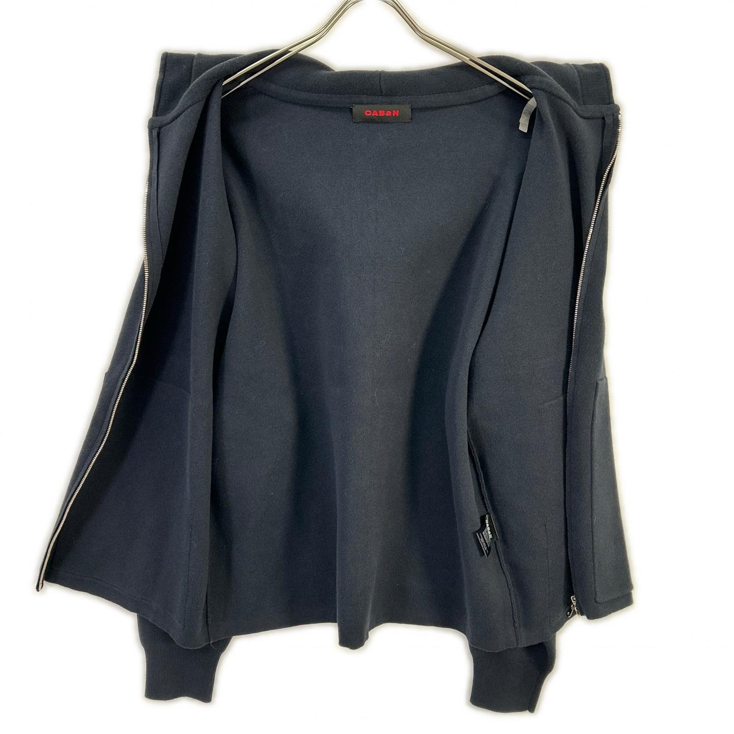 CABaN Cotton Cashmere Zip Hoodie Navy Size M