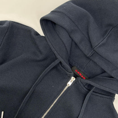 CABaN Cotton Cashmere Zip Hoodie Navy Size M