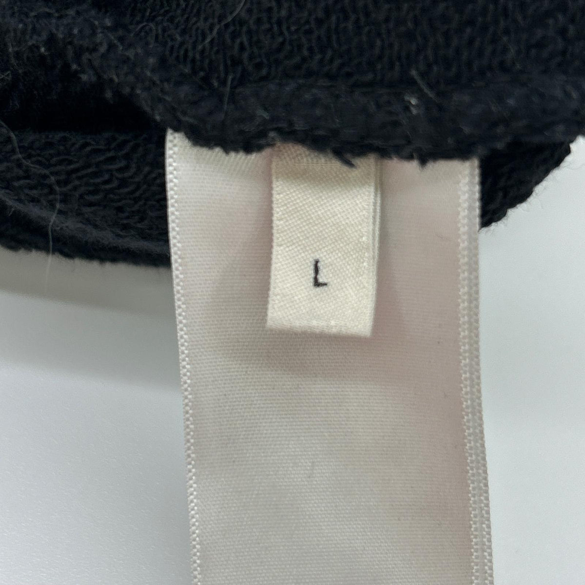 CELINE Black Cotton Fleece Loose Hoodie Size L