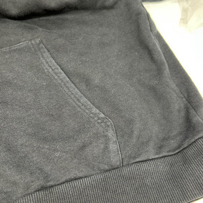 CELINE Black Cotton Fleece Loose Hoodie Size L