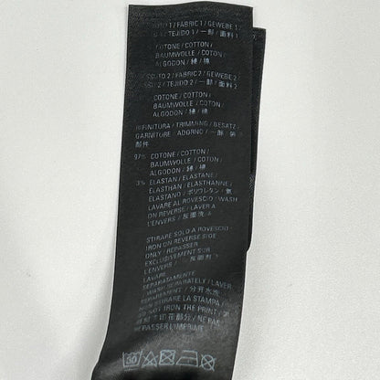BALENCIAGA Graphic Logo Layered Pullover Hoodie Black Size M
