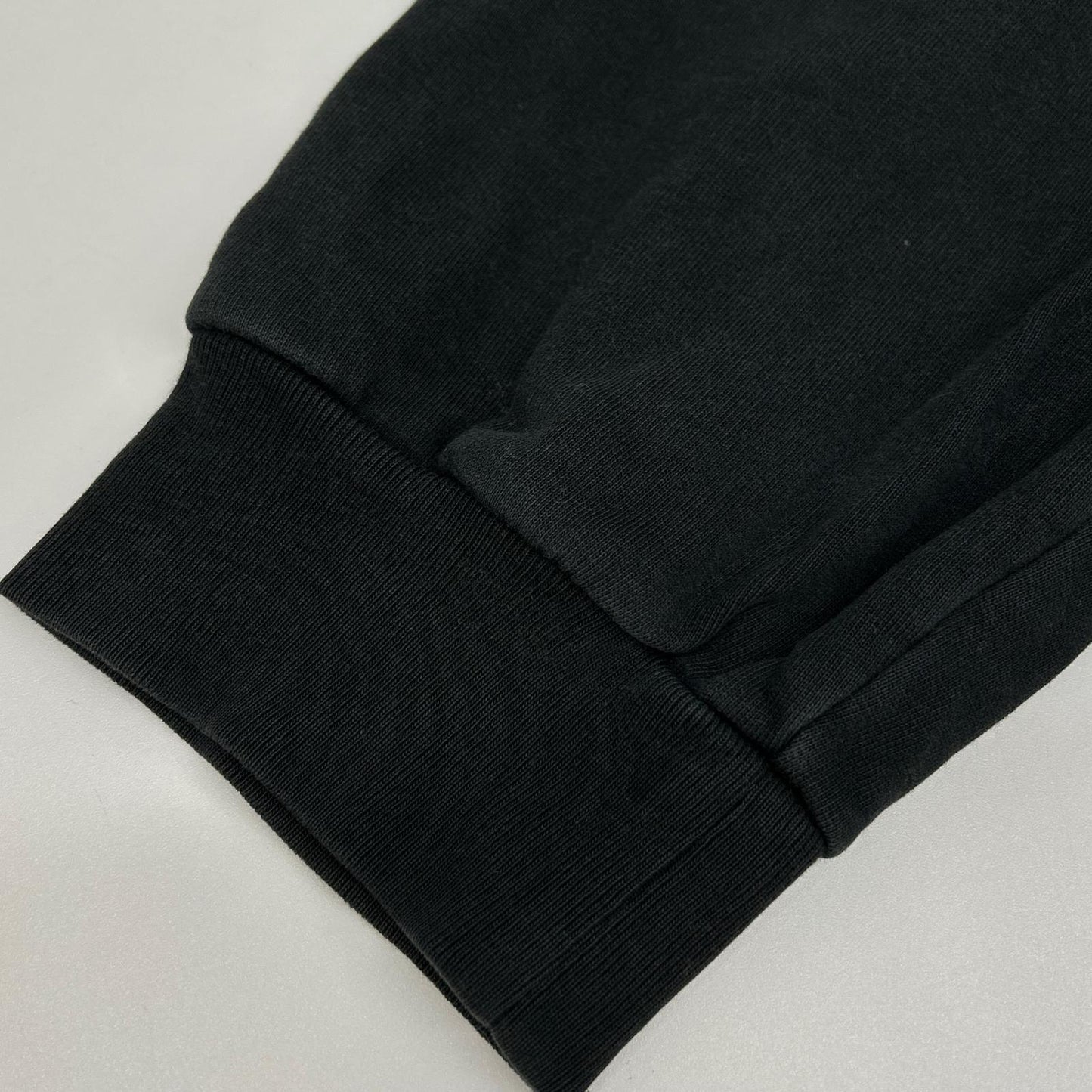 BALENCIAGA Graphic Logo Layered Pullover Hoodie Black Size M