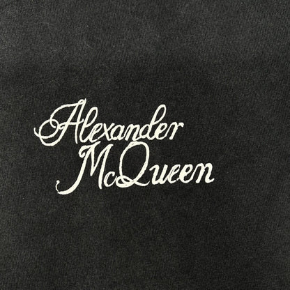 ALEXANDER McQUEEN Black Back Logo Sleeve T-Shirt Size XL